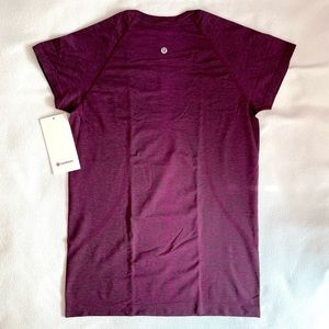 Lululemon Swiftly Tech Short Sleeve 2.0 NWT Size 10 Dark Fusxhia/Black